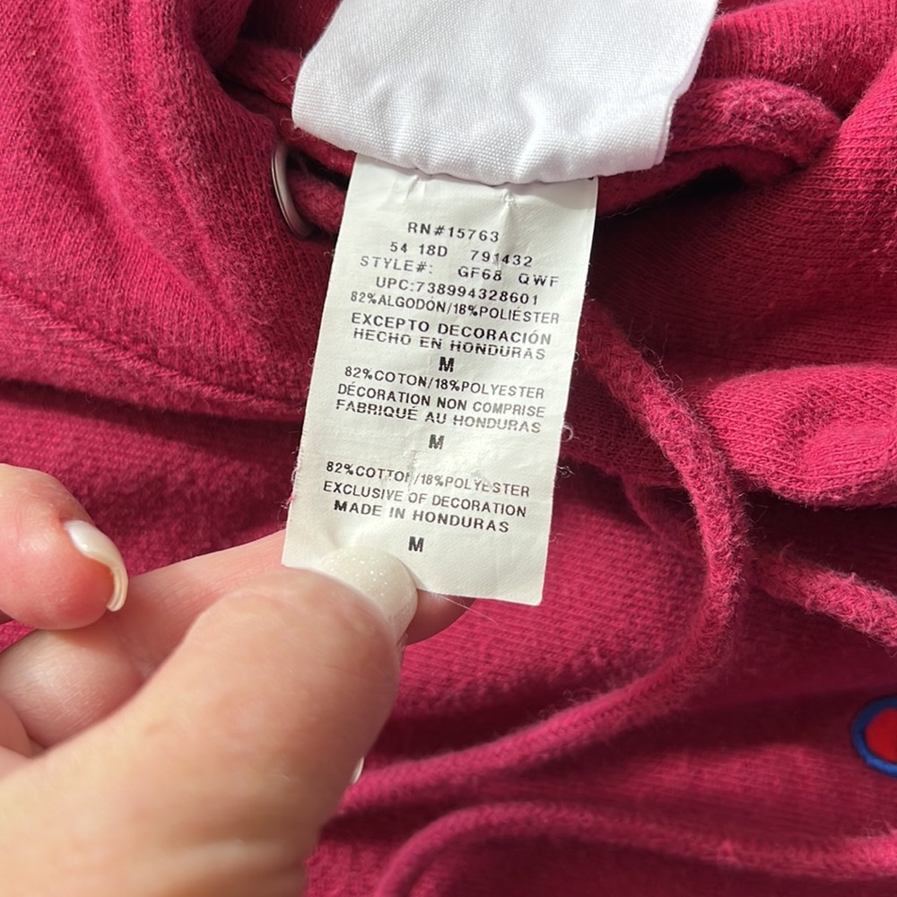 Champion Reverse Weave Script Logo Pullover Hoodi… - image 8